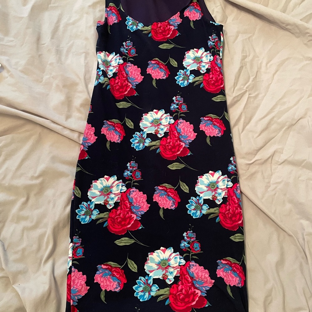 Joe & Elle Blue Spaghetti Strap Sheath Mini Dress